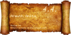 Armuth Anita névjegykártya